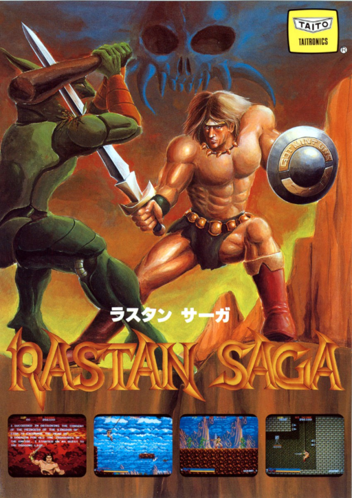 Rastan Saga (Japan Rev 1, Earlier code base) Game Cover